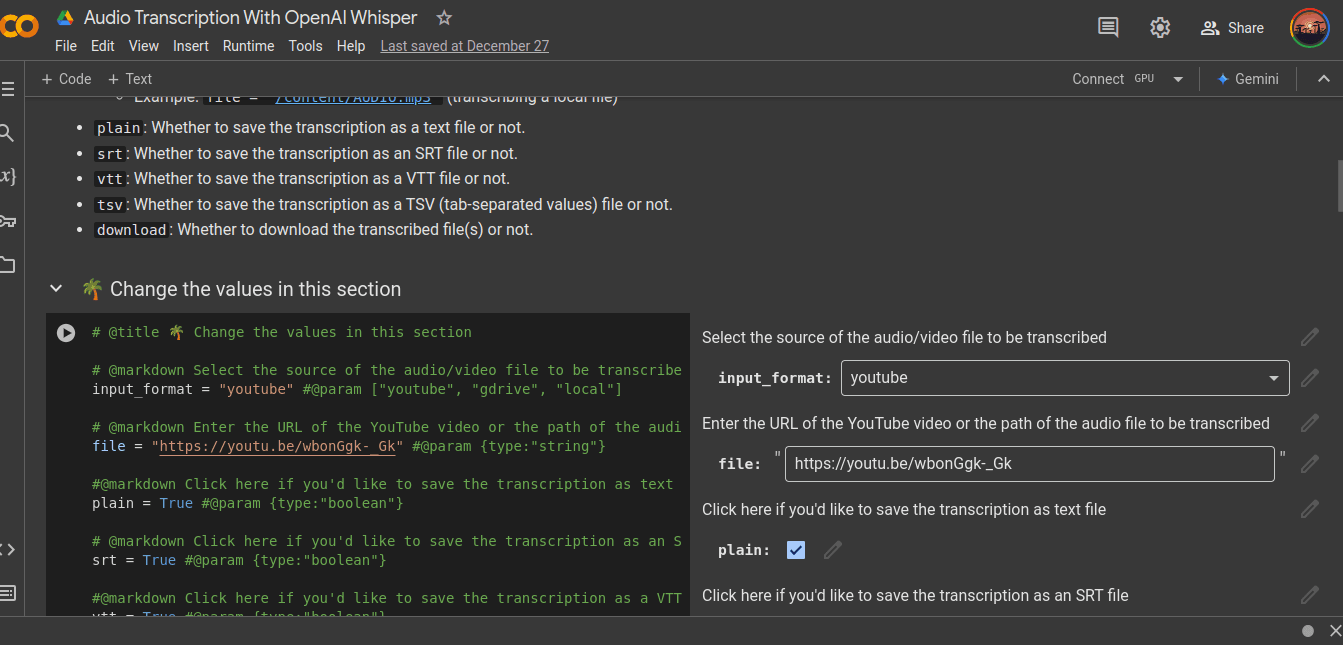 Audio Transcription with OpenAI Whisper
