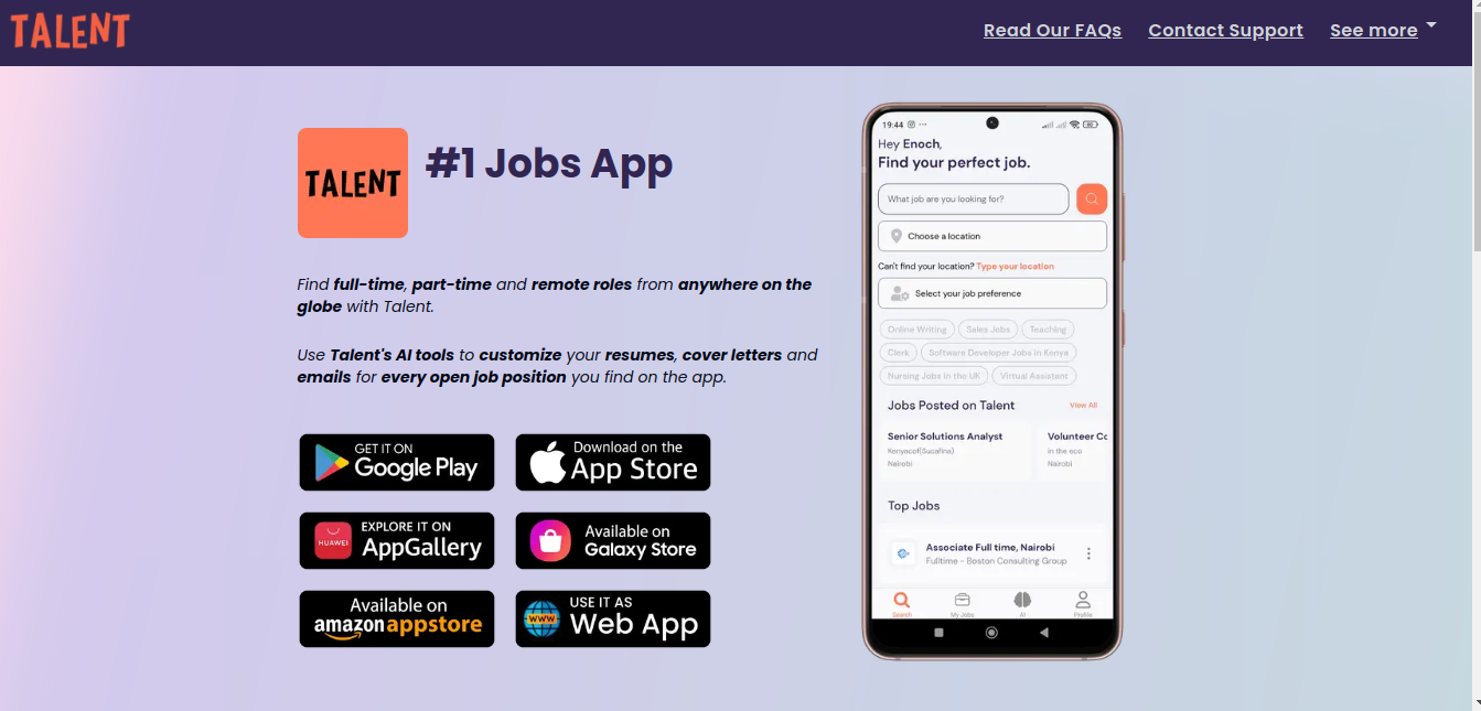 Talent App (Jobzy Limited)