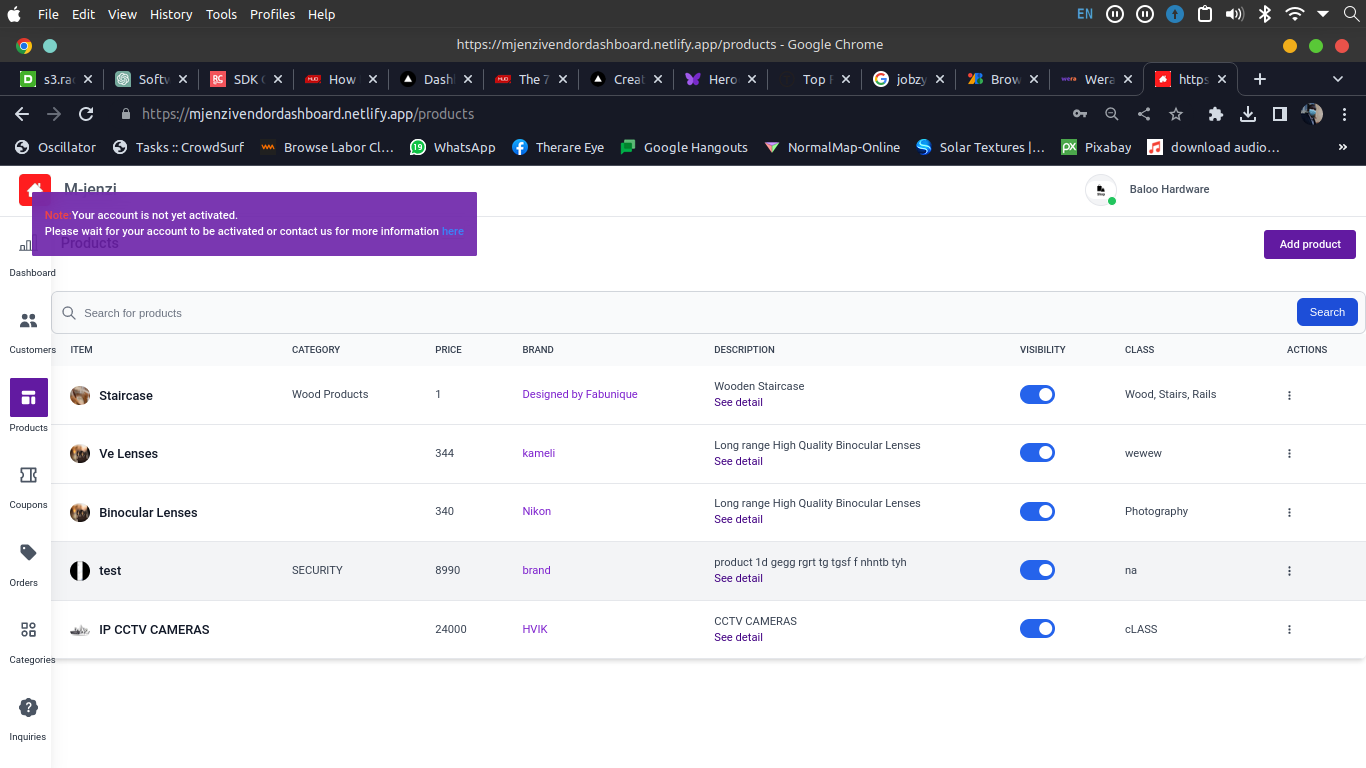 M-Jenzi Vendor Dashboard